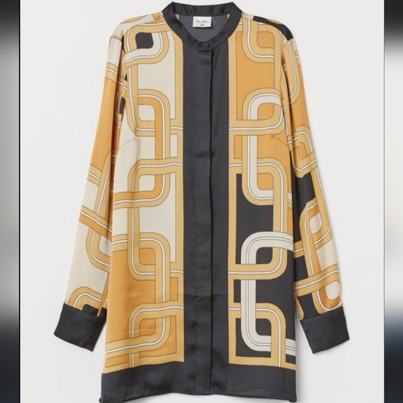 H&M x Richard Allen satin blouse - Picture 2 of 4